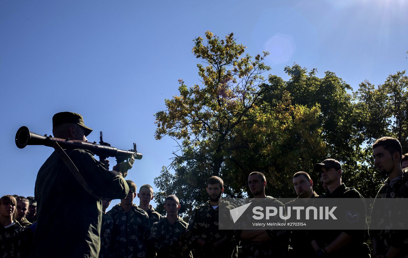 Dobrovolets military patriotic club for youths in Luhansk