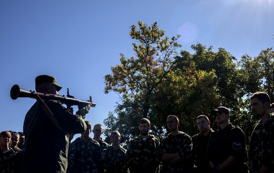 Dobrovolets military patriotic club for youths in Luhansk