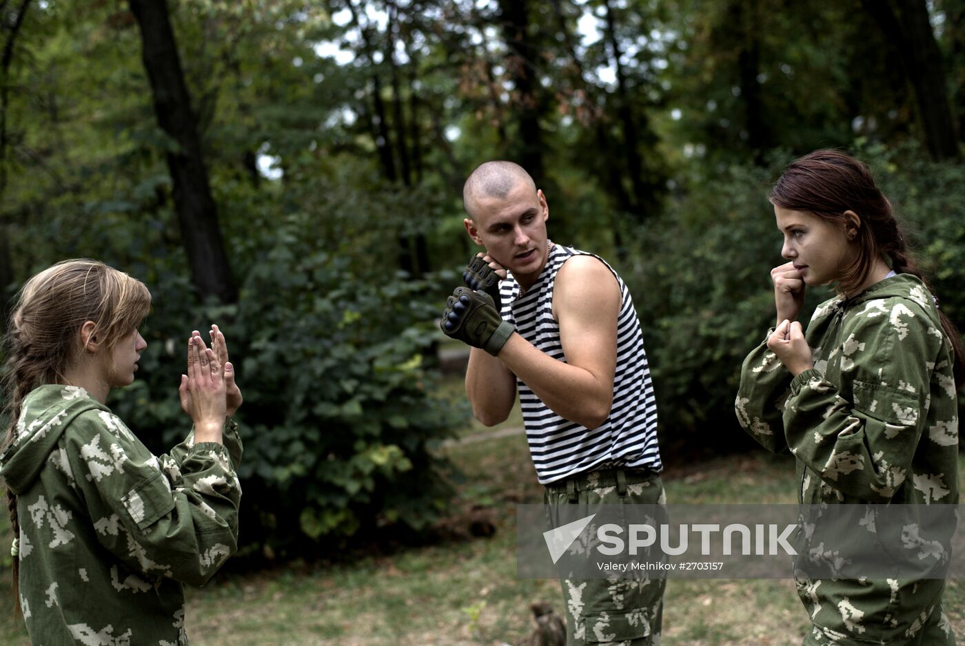 Dobrovolets military patriotic club for youths in Luhansk