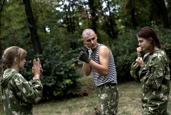 Dobrovolets military patriotic club for youths in Luhansk