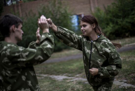 Dobrovolets military patriotic club for youths in Luhansk
