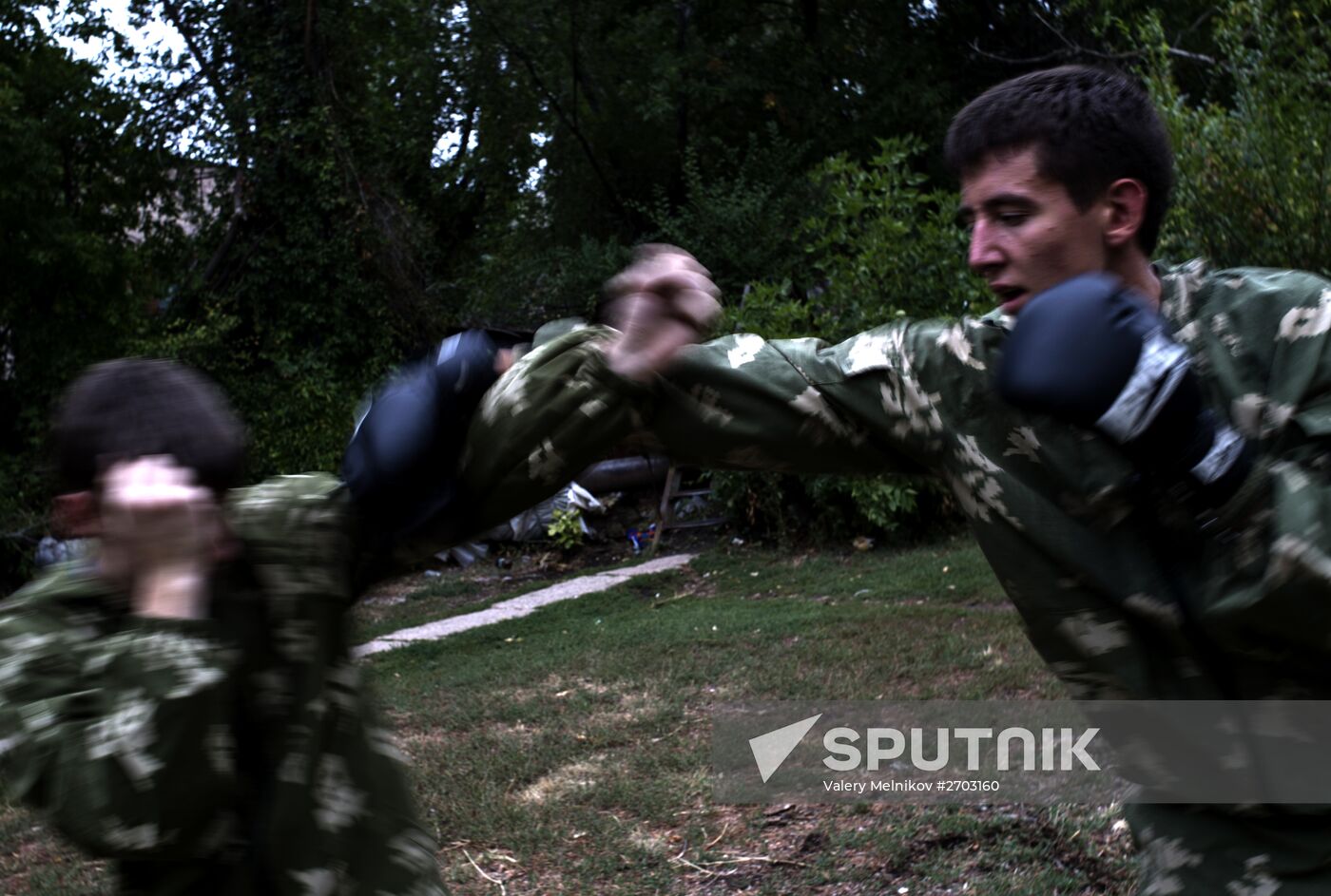 Dobrovolets military patriotic club for youths in Luhansk