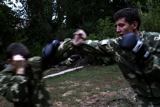 Dobrovolets military patriotic club for youths in Luhansk