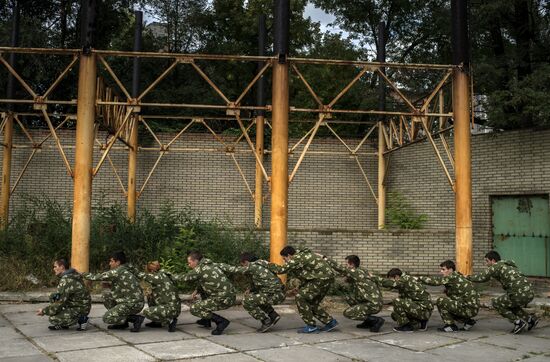 Dobrovolets military patriotic club for youths in Luhansk