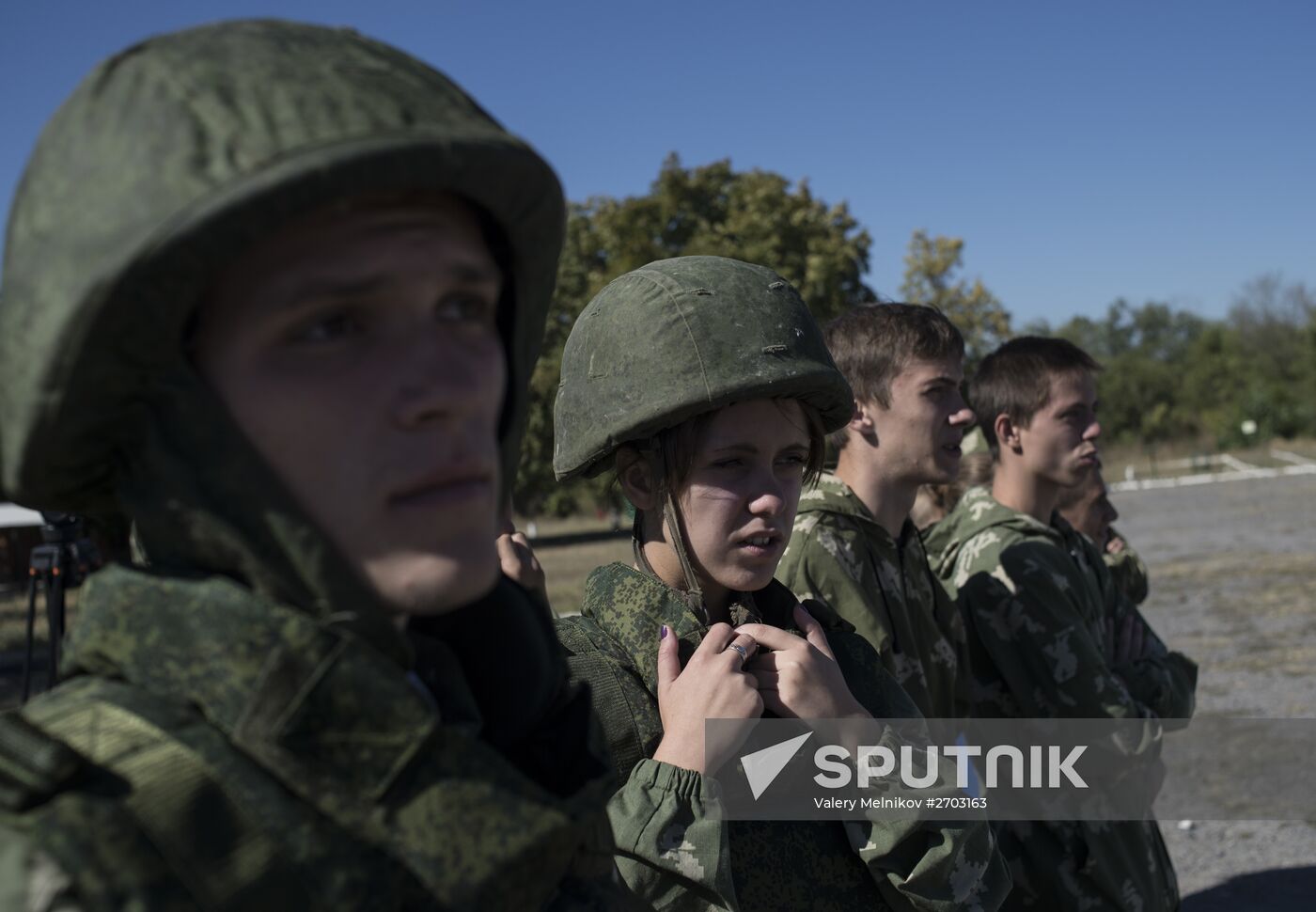 Dobrovolets military patriotic club for youths in Luhansk