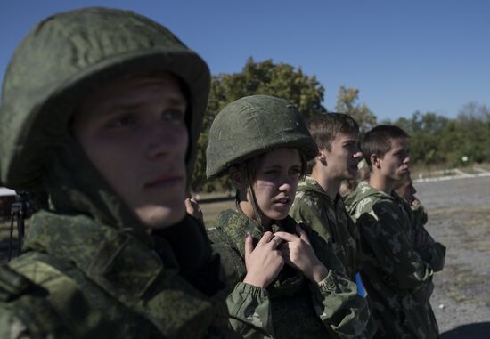 Dobrovolets military patriotic club for youths in Luhansk