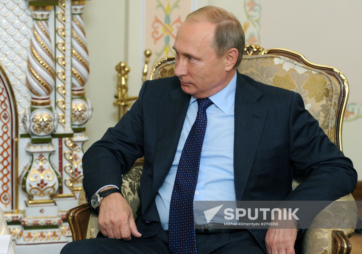 Russian President Vladimir Putin meets with Israeli Prime Minister Benjamin Netanyahu