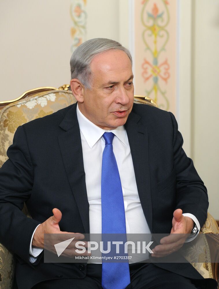 Russian President Vladimir Putin meets with Israeli Prime Minister Benjamin Netanyahu