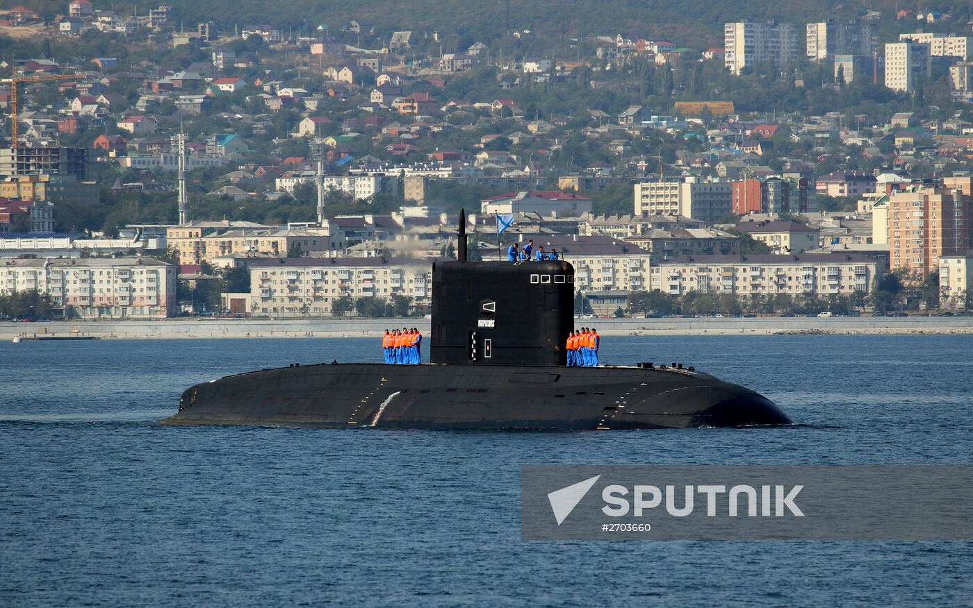 Submarine "Novorossiysk" arrives at her basic site