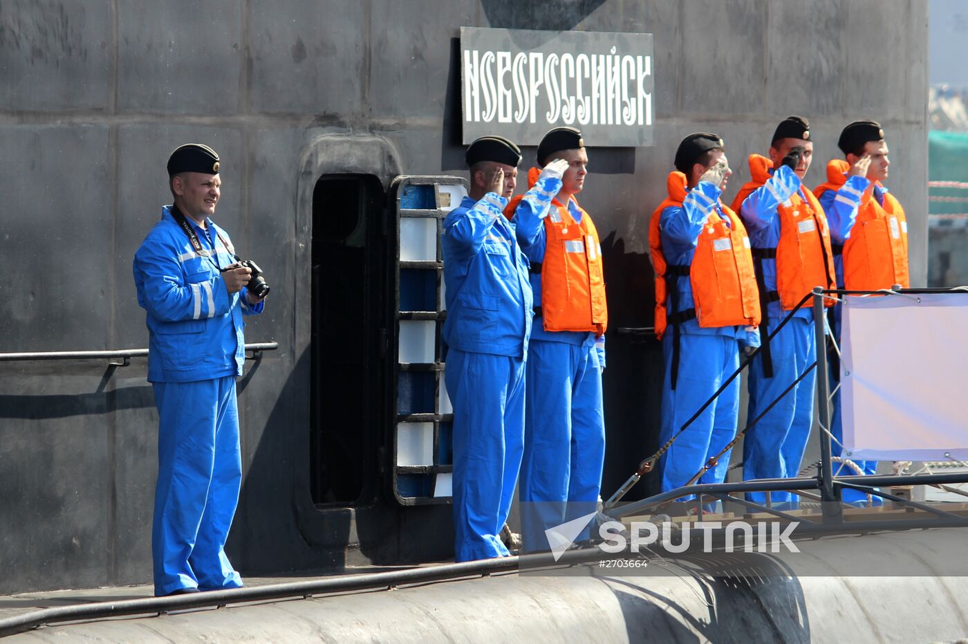 Submarine "Novorossiysk" arrives at her basic site