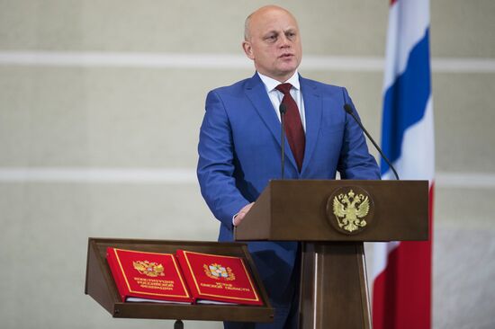 Omsk Region Governor Viktor Nazarov takes executive oath