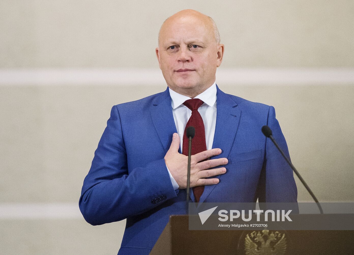 Omsk Region Governor Viktor Nazarov takes executive oath