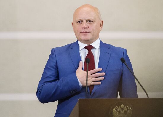 Omsk Region Governor Viktor Nazarov takes executive oath