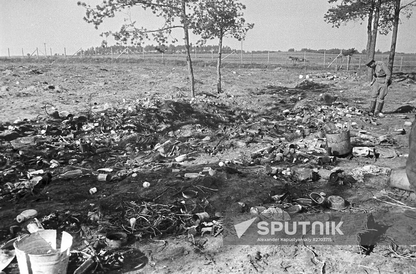 Nazi death camps Treblinka I and Treblinka II in Poland