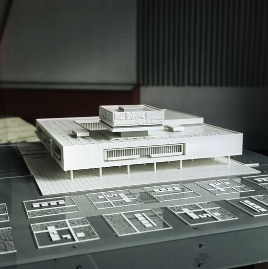 Architectural model of the Lenin Memorial Museum in Ulyanovsk