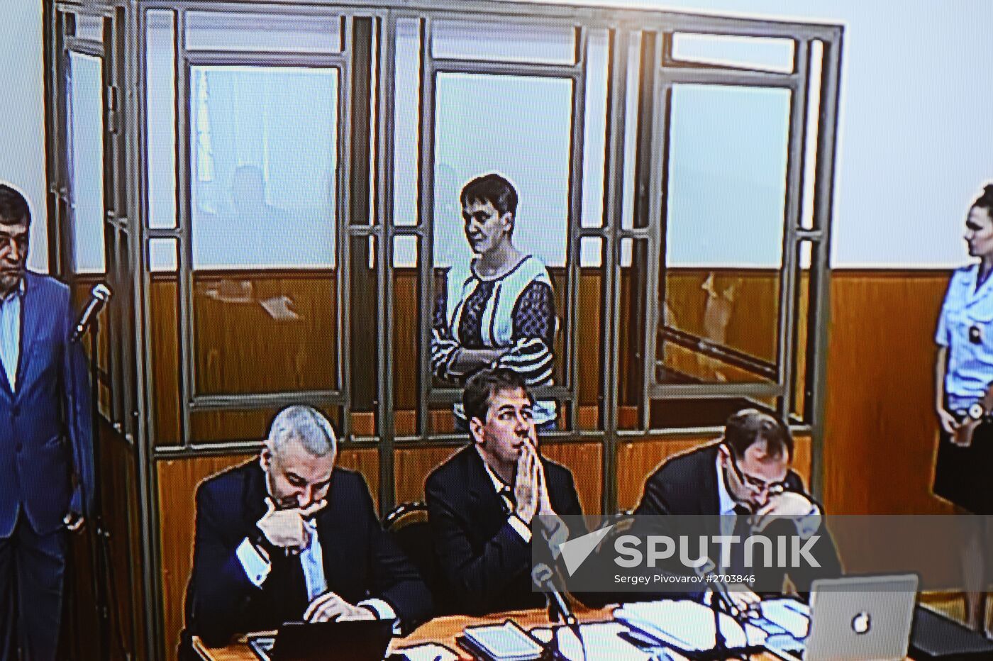 Nadezha Savchenko stands trial in the Rostov Region