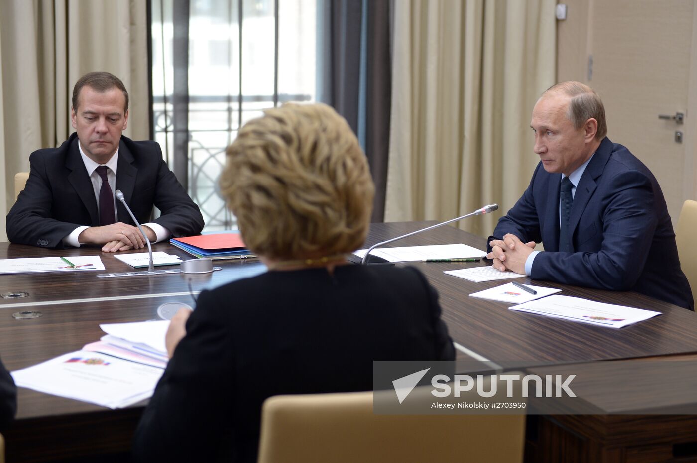 Russian President Vladimir Putin chairs meeting on budget adjustments for 2016