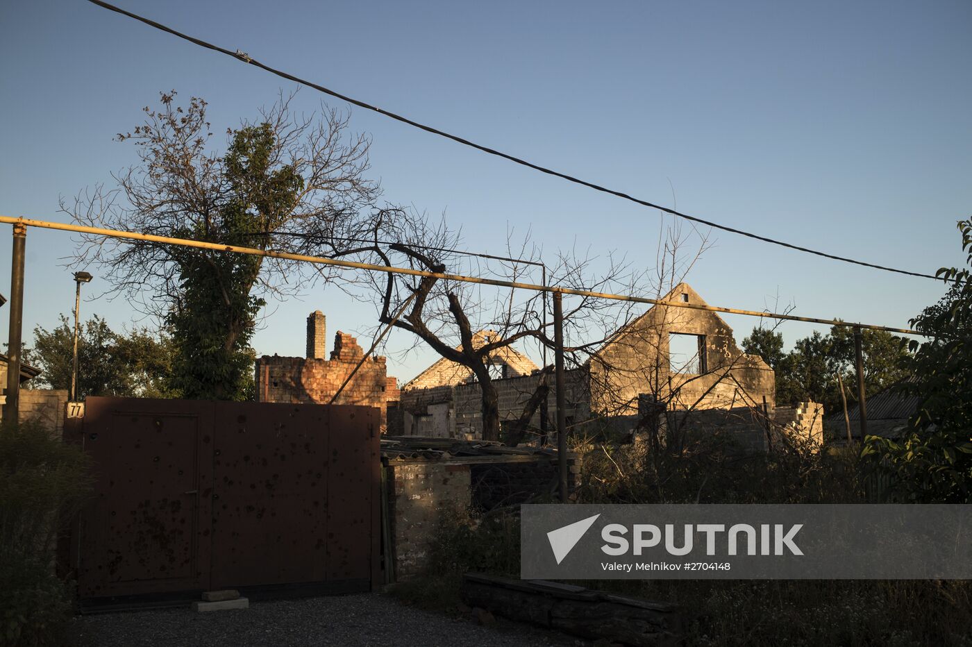 Vesyoloye village in Donetsk Region