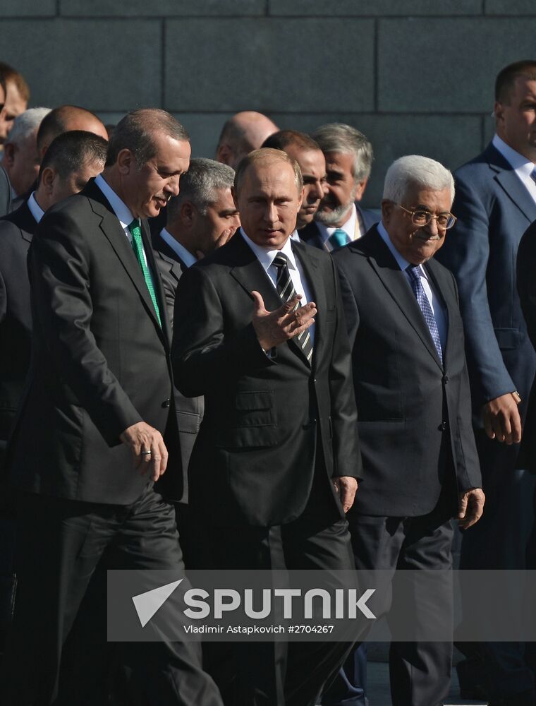 President Vladimir Putin attends opening of renovated Moscow Cathedral Mosque