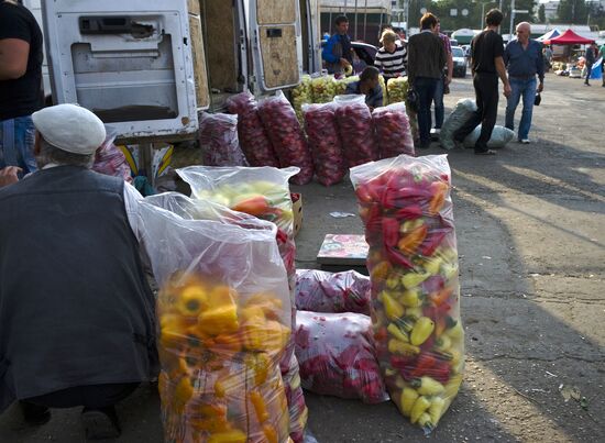 The Privoz (Delivery) wholesale-retail market in Simferopol