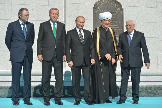 President Vladimir Putin attends opening of renovated Moscow Cathedral Mosque