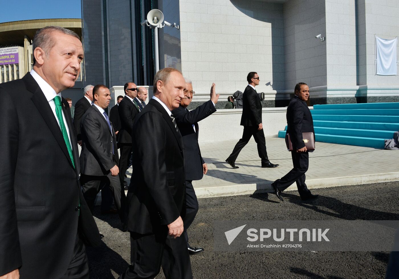 President Vladimir Putin attends opening of renovated Moscow Cathedral Mosque