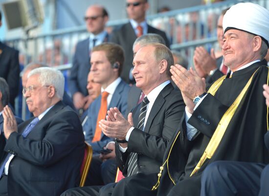 President Vladimir Putin attends opening of renovated Moscow Congregational Mosque