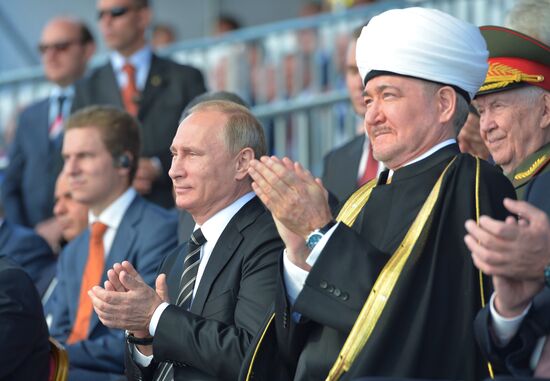 President Vladimir Putin attends opening of renovated Moscow Congregational Mosque