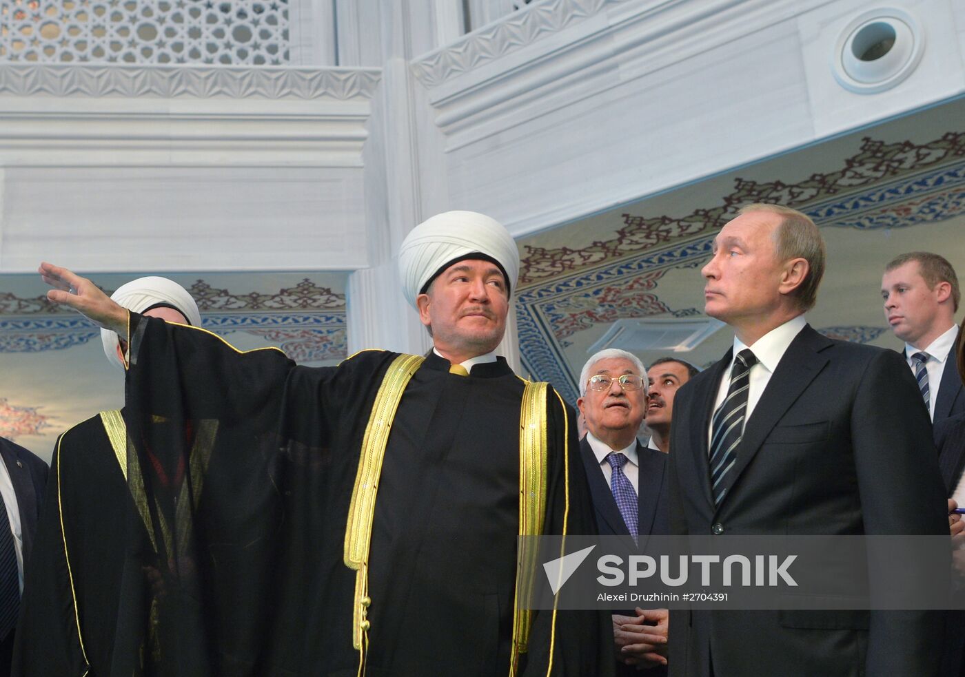 President Vladimir Putin attends opening of renovated Moscow Cathedral Mosque