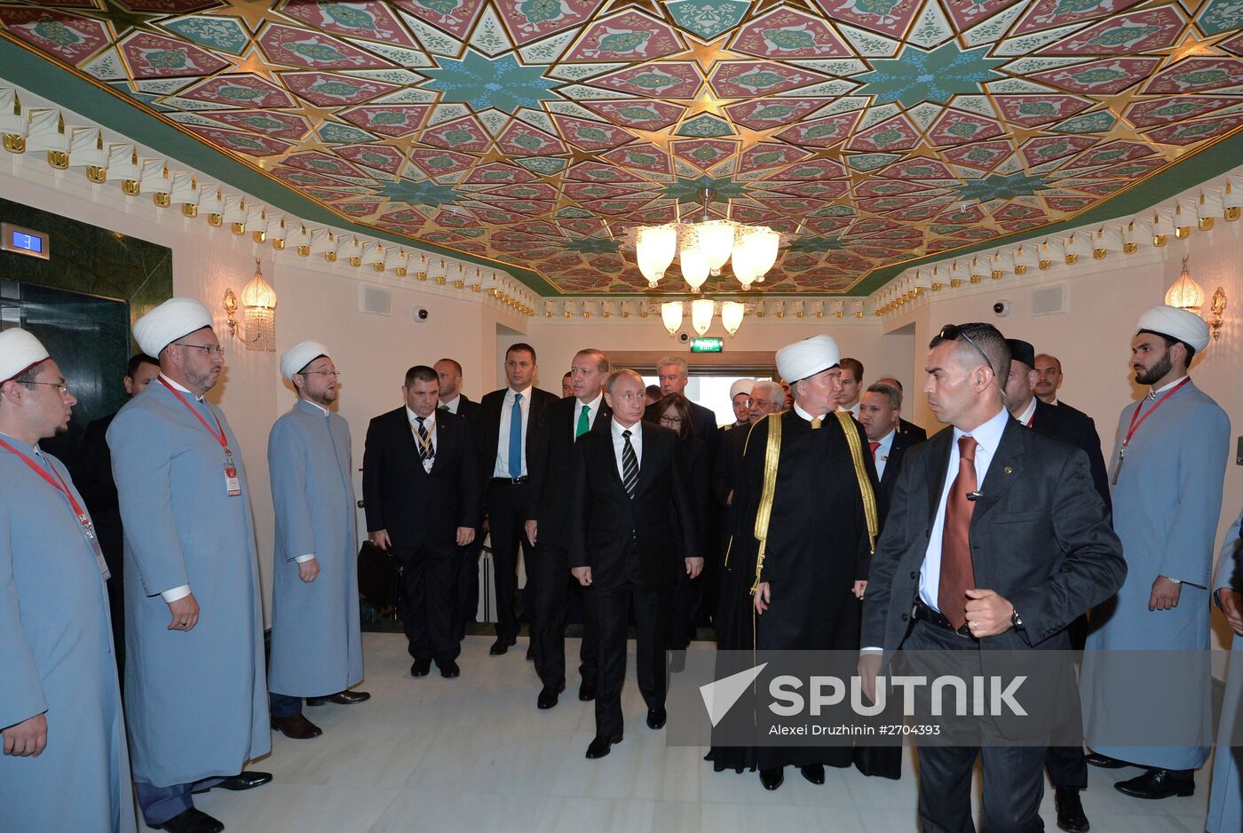 President Vladimir Putin attends opening of renovated Moscow Cathedral Mosque