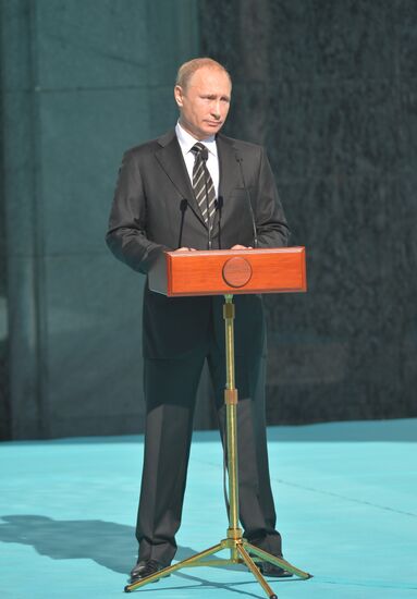 President Vladimir Putin attends opening of renovated Moscow Cathedral Mosque