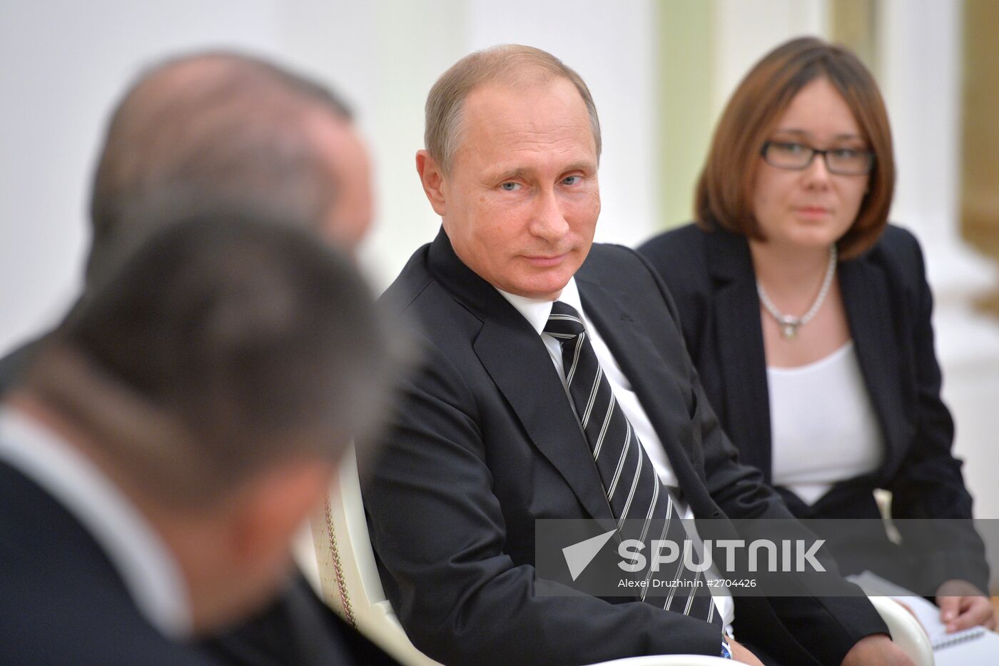 President Vladimir Putin meets with President of Turkey Recep Erdogan