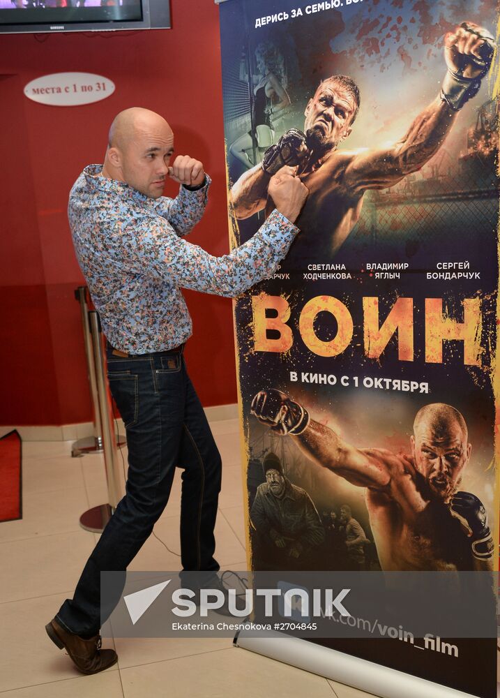 Premiere of Alexei Adrianov's film 'The Warrior'