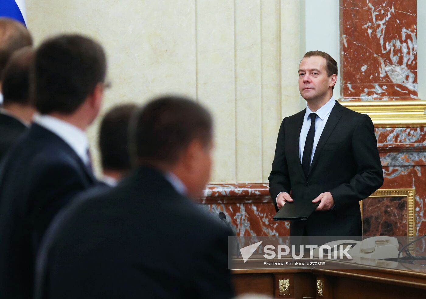 Russian Prime Minister Dmitry Medvedev chairs Government meeting