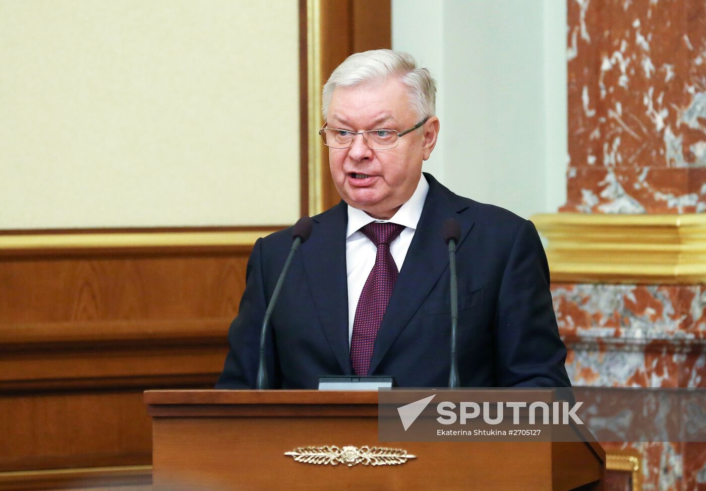 Russian Prime Minister Dmitry Medvedev chairs Government meeting