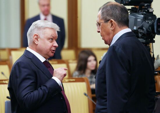 Russian Prime Minister Dmitry Medvedev chairs Government meeting