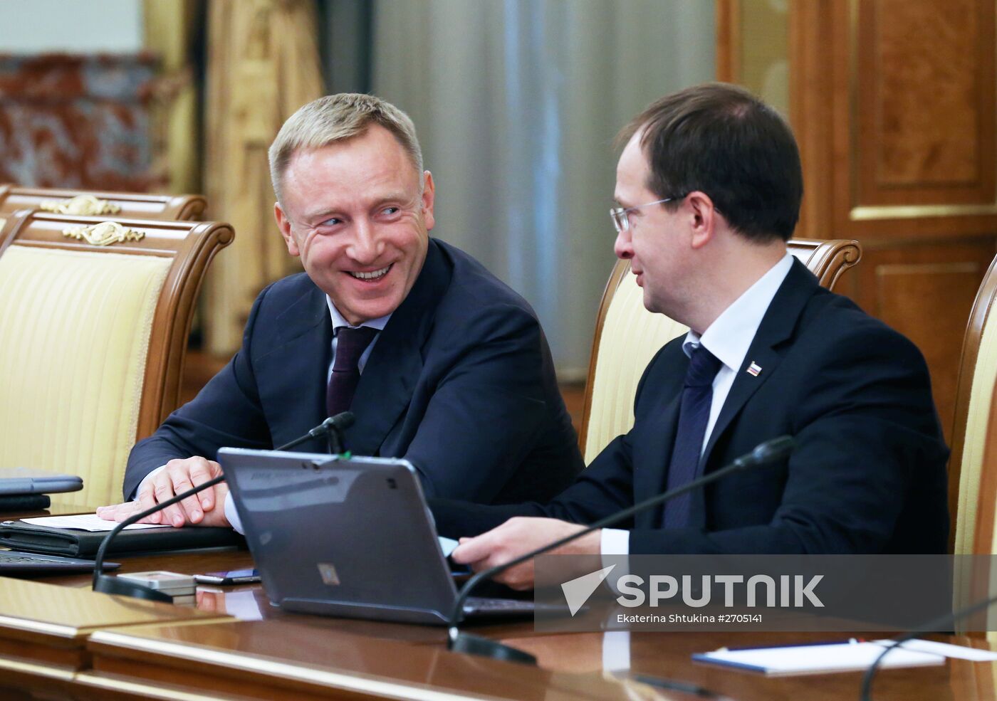 Russian Prime Minister Dmitry Medvedev chairs Government meeting