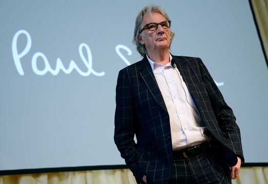 Press conference by designer Paul Smith