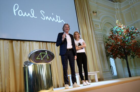 Press conference by designer Paul Smith