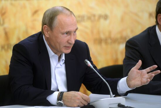 Russian President Vladimir Putin's working trip to Rostov Region