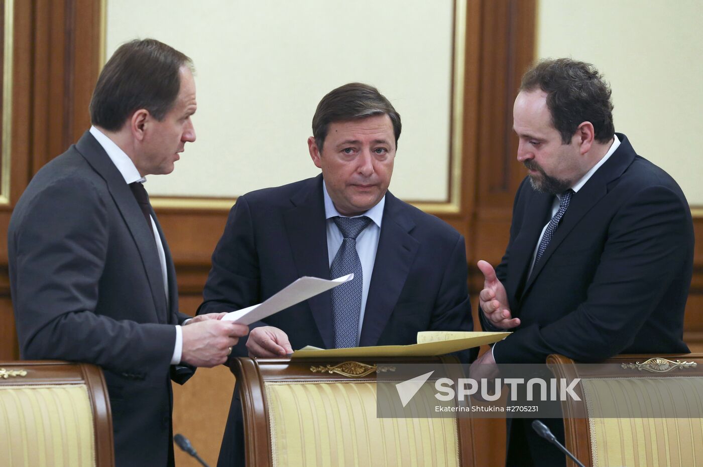 Russian Prime Minister Dmitry Medvedev chairs Government meeting