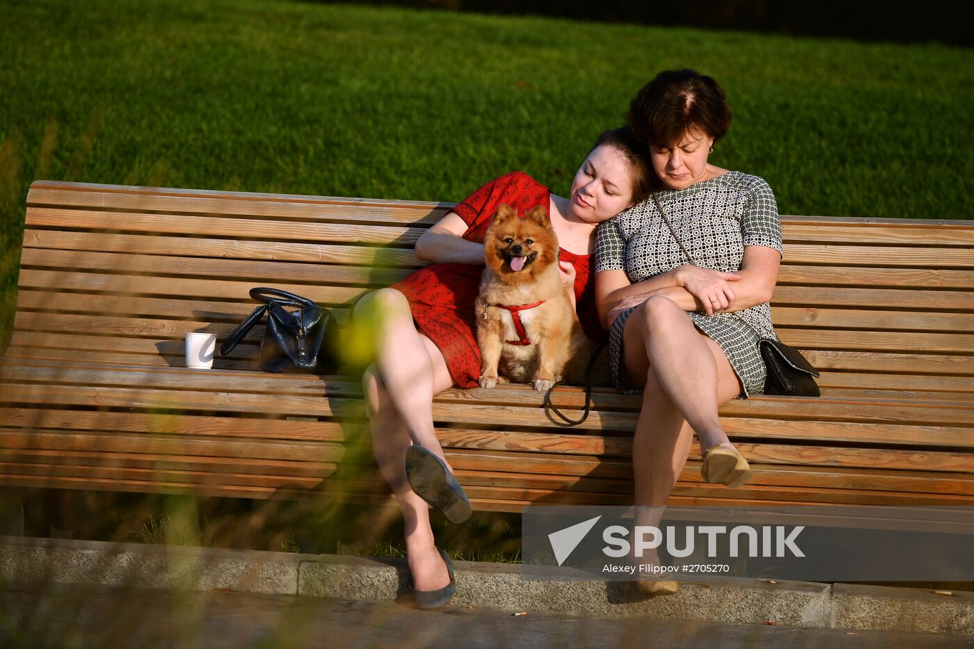 Moscow enjoys warm weather