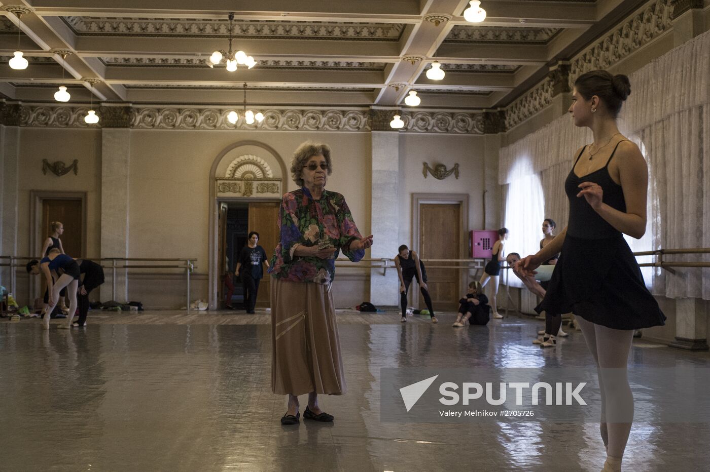 Swan Lake ballet shw rehearsed at Donetsk Opera