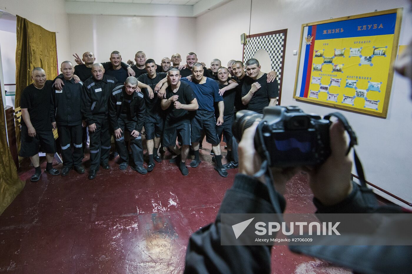 Tournament of the Tyva national fight competitions Huresh in the penitentiary No2 in the Omsk Region