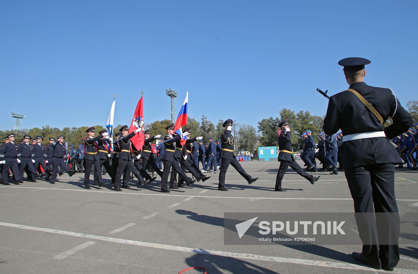 Moscow police sports festival