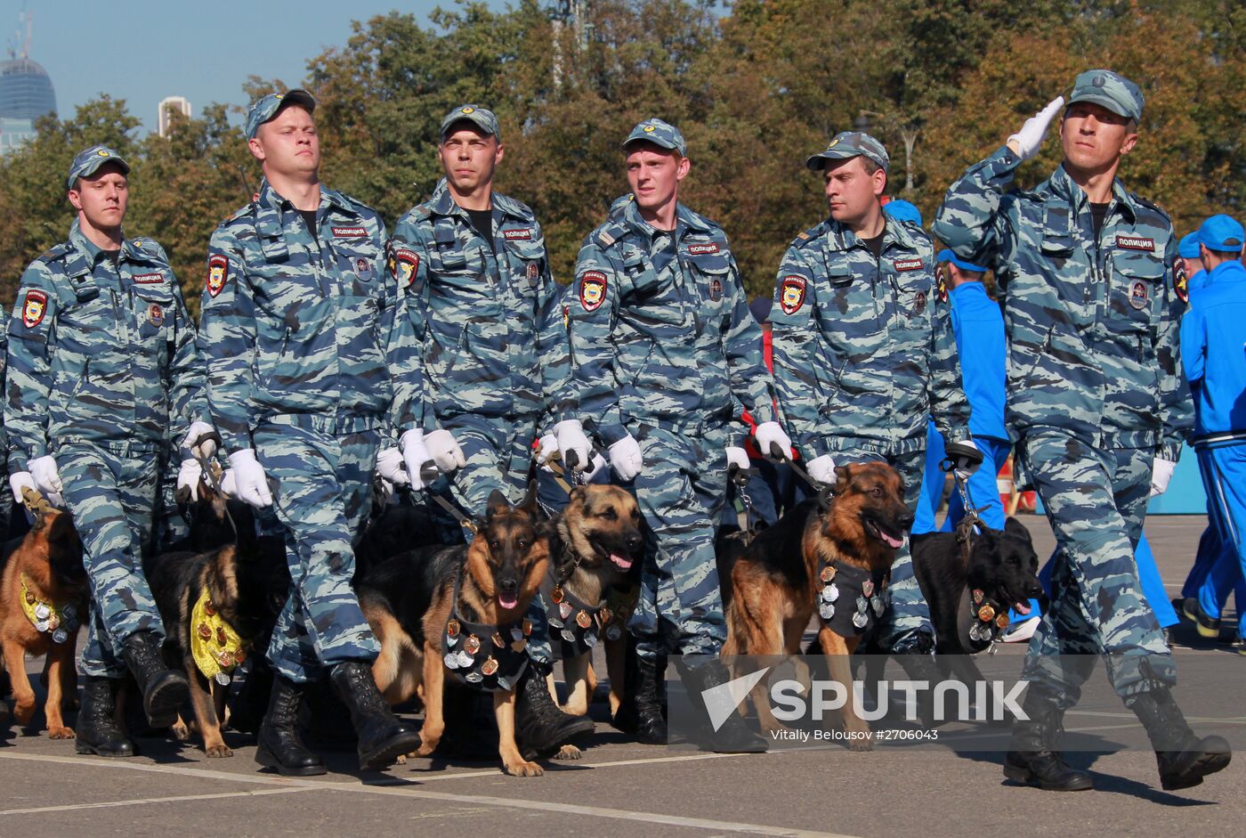 Moscow police sports festival