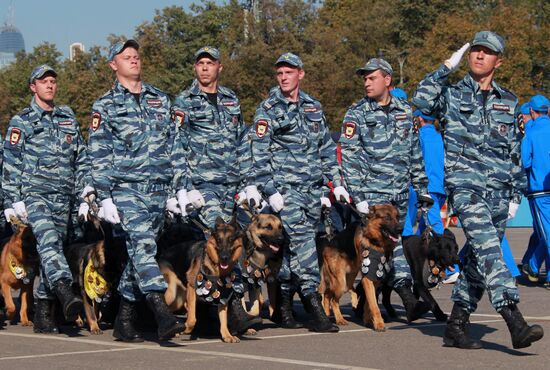 Moscow police sports festival