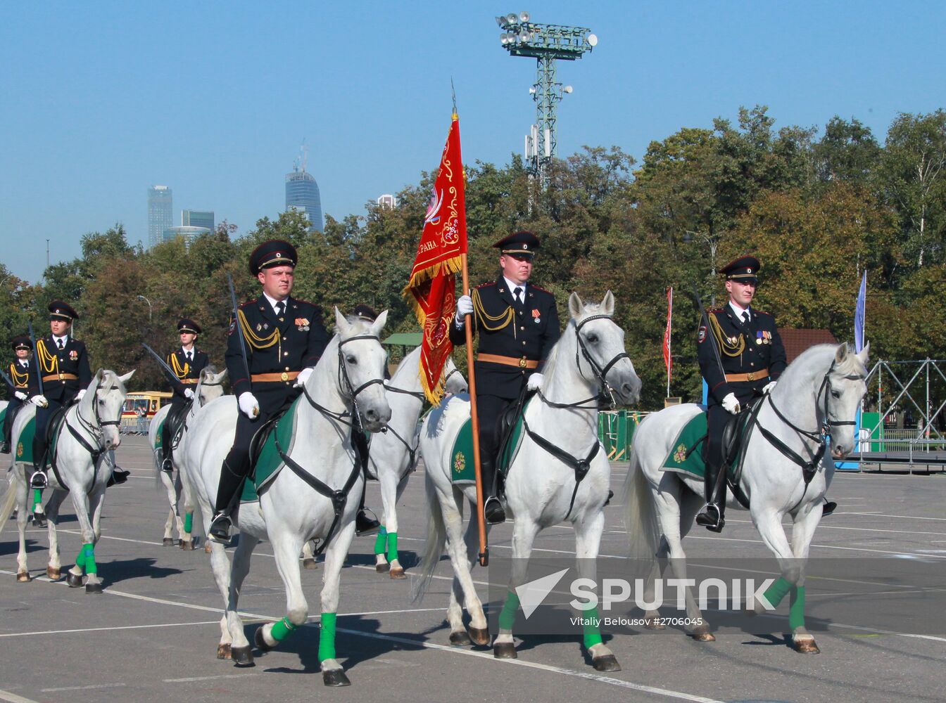 Moscow police sports festival