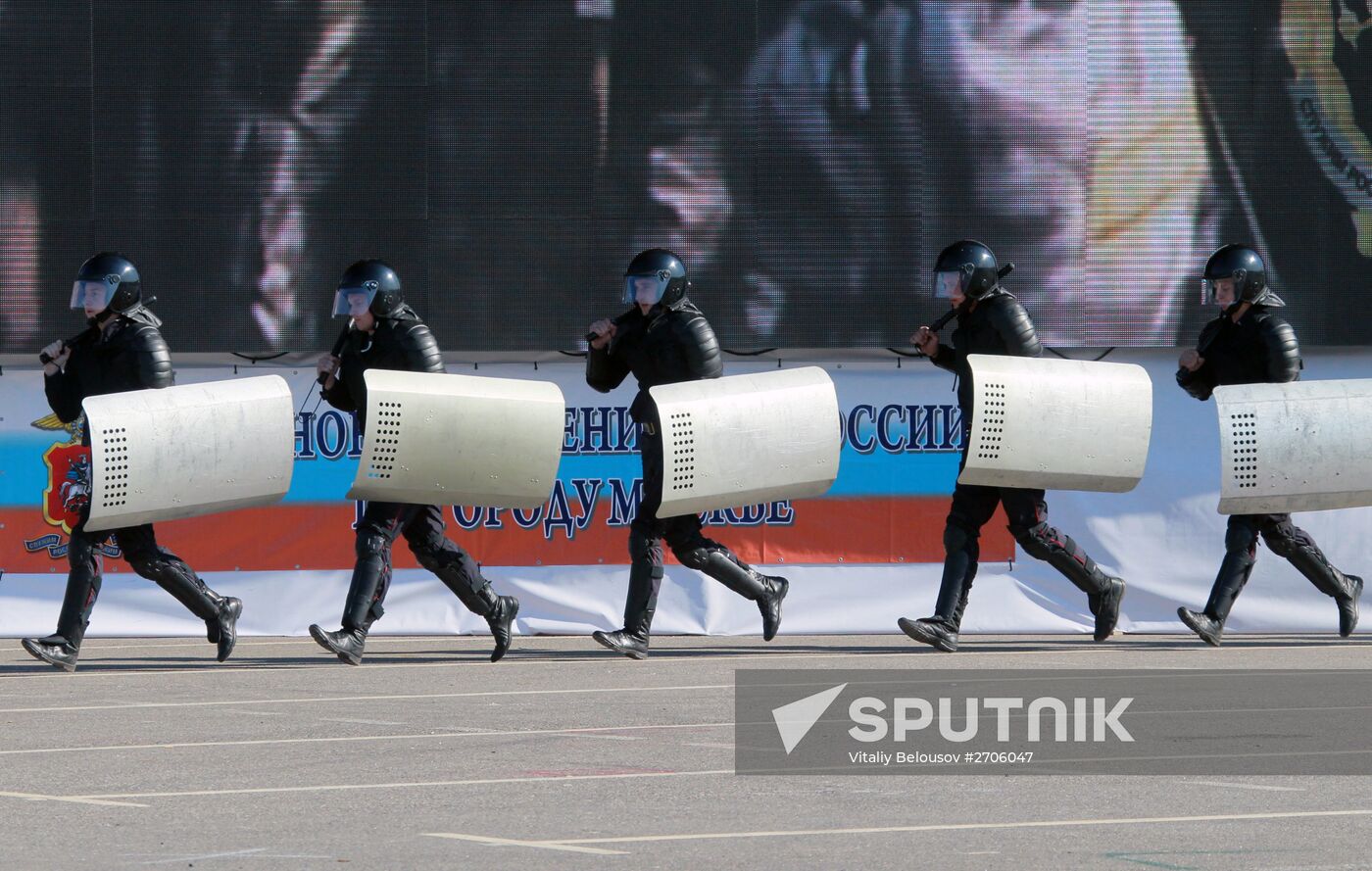 Moscow police sports festival