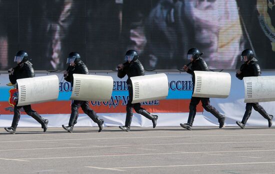 Moscow police sports festival